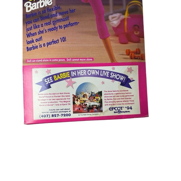 BARBIE Doll Gymnast 1993 MATTEL #12127 Pink Leotard Leggings & Accessories- HTF - Picture 6 of 16